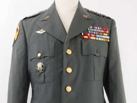 US Army general tunic with stars medals and ribbons