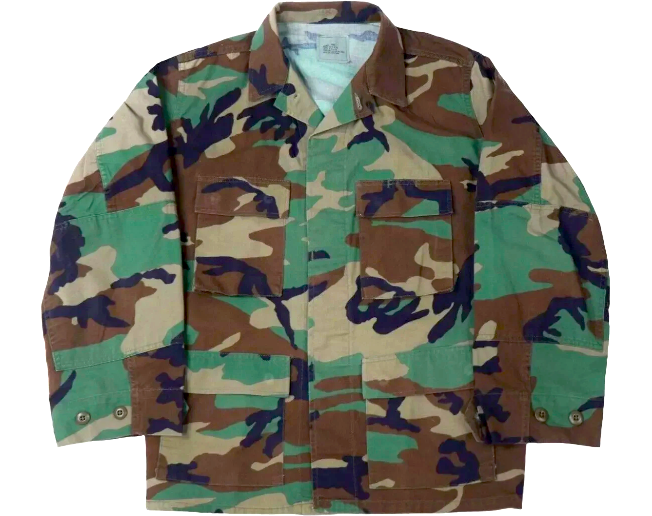 US Army woodland camouflage BDU field jacket