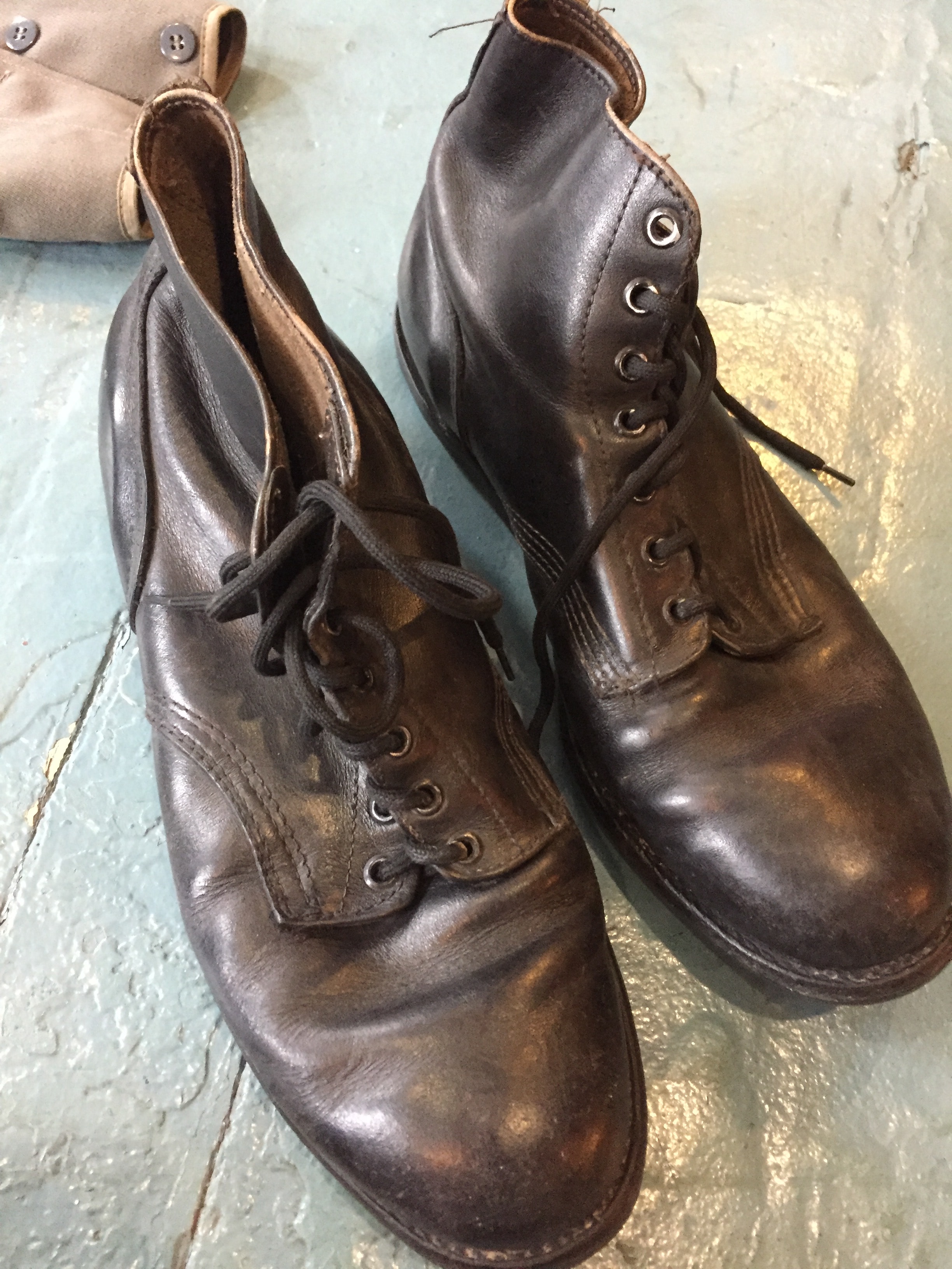 Italian black leather shoes